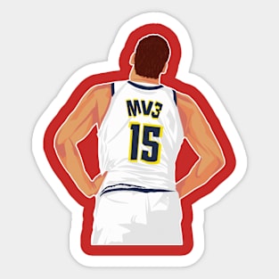 nikola jokic mvp - mv3 Sticker